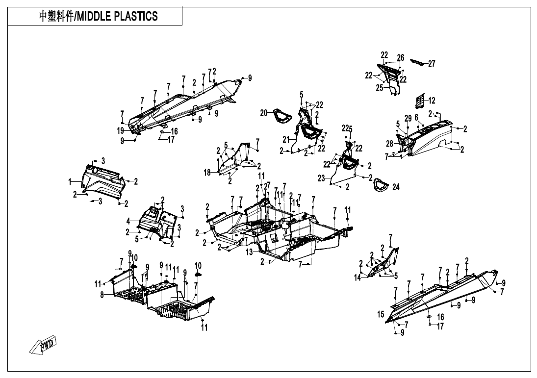 MIDDLE PLASTICS CF1000SZ-L-F04-3
