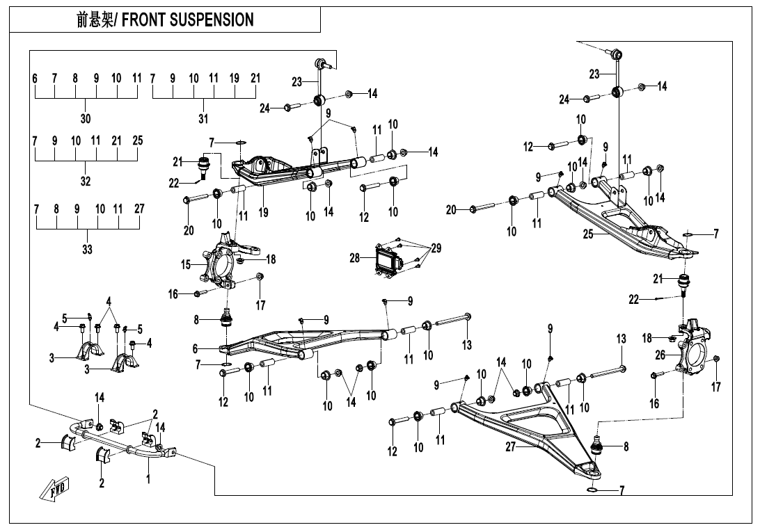 FRONT SUSPENSION CF1000SZ-L-F05-1