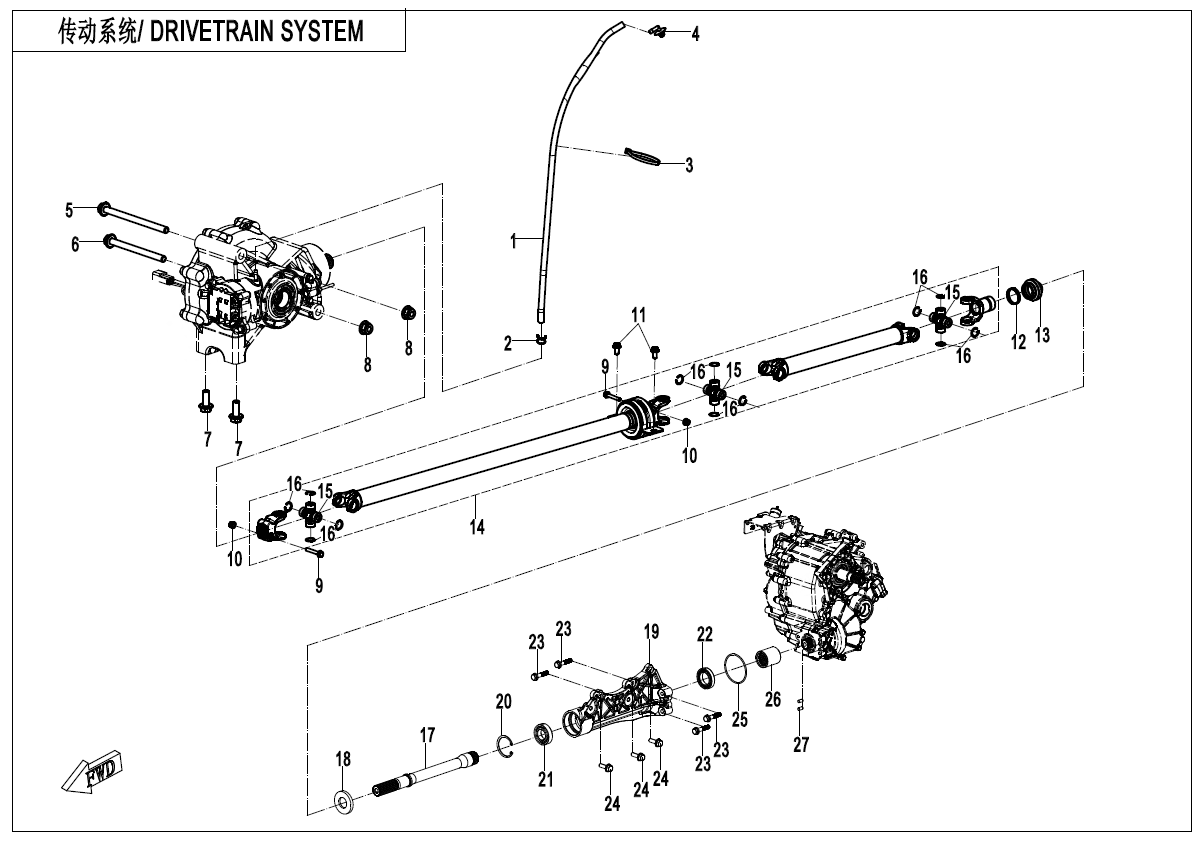 DRIVETRAIN SYSTEM CF1000SZ-L-F30