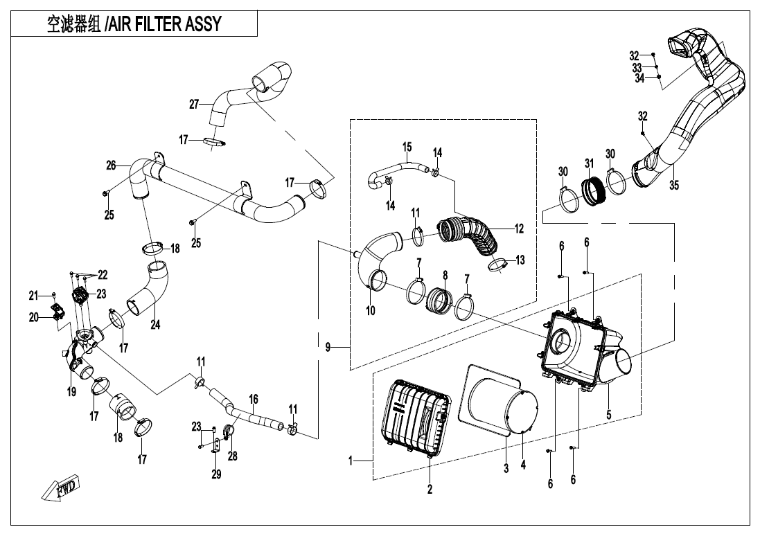 AIR FILTER ASSY CF1000SZ-L-F41