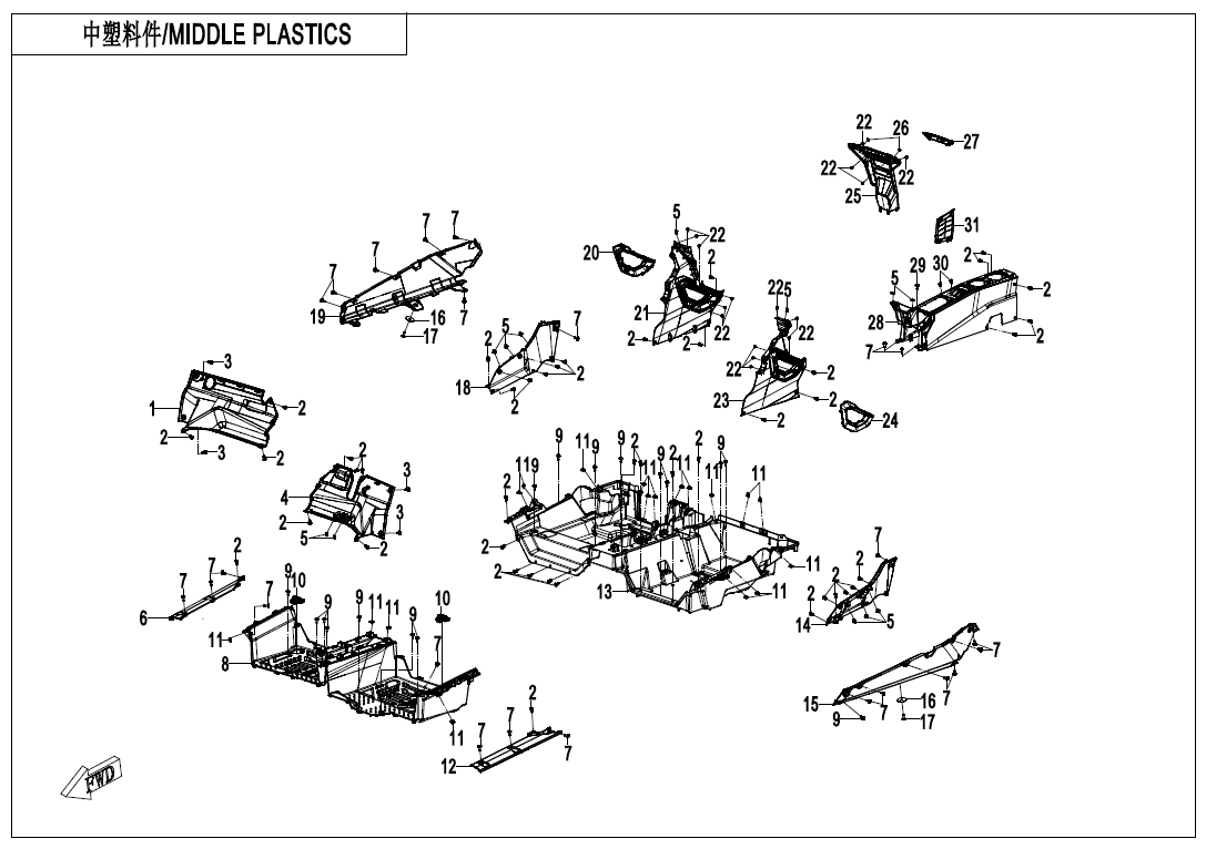 MIDDLE PLASTICS CF1000SZ-F04-3