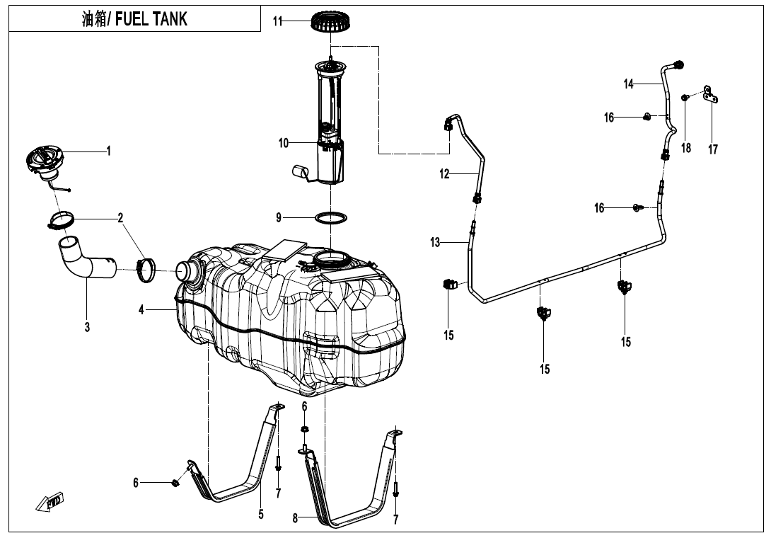 FUEL TANK CF1000SZ-F12