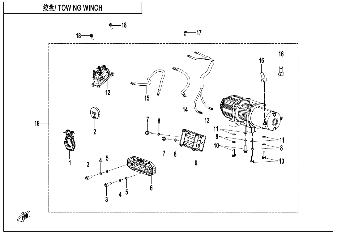 TOWING WINCH CF1000SZ-F15-2
