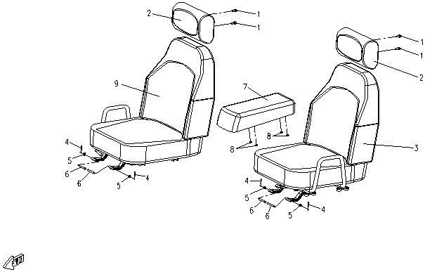 SEAT ASSY CF500-3-F10