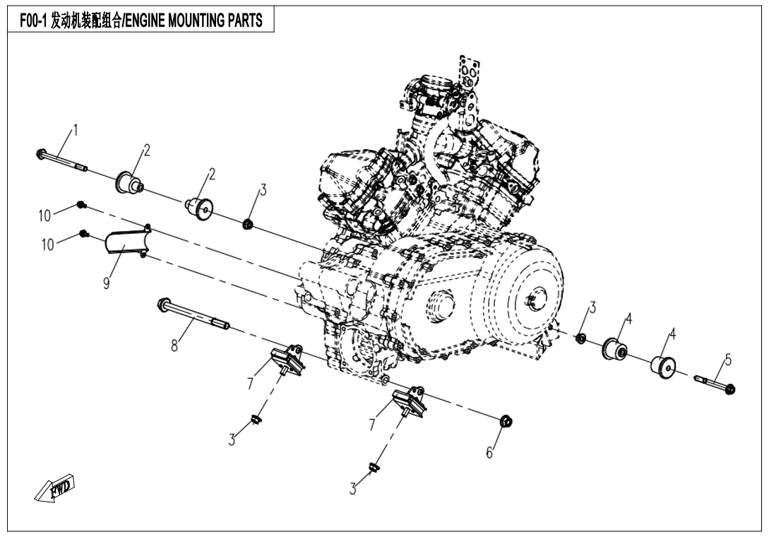 ENGINE MOUNTING PARTS