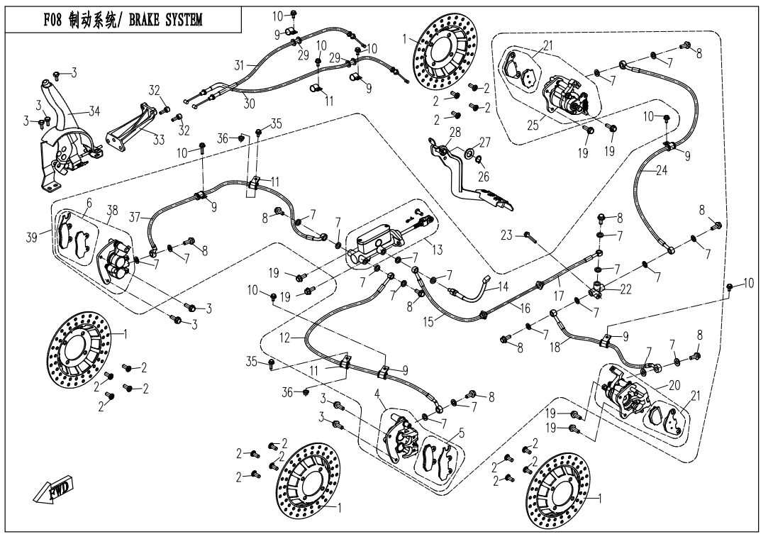 BRAKE SYSTEM CF800UU-3-F08