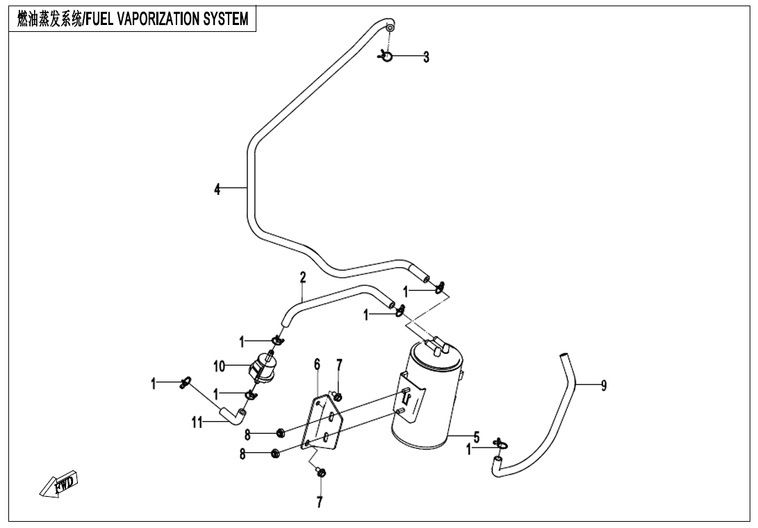 FUEL EVAPORATION SYSTEM