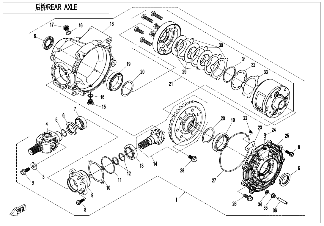 REAR AXLE(AUTOMATIC DIFFERENTIAL LOCK)