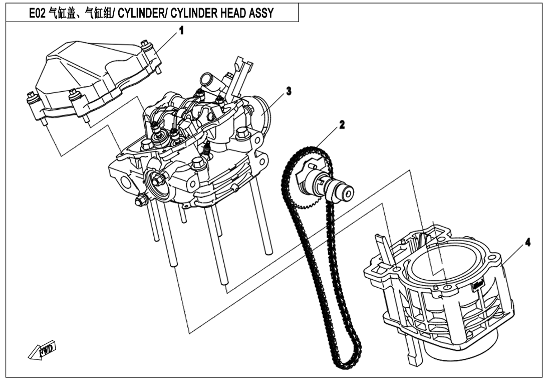 CYLINDER HEAD & CYLINDER ASSY CYLINDER HEAD & CYLINDER ASSY