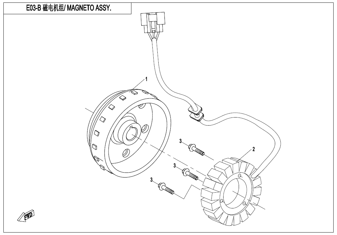 MAGNETO STATOR ASSY