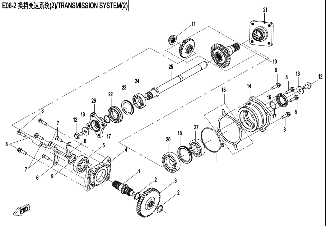TRANSMISSION SYSTEM (2,FOR COUPLER) TRANSMISSION SYSTEM (2,FOR COUPLER)