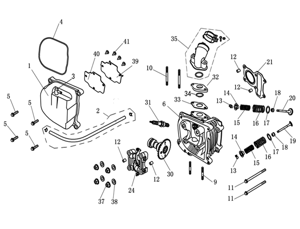 CYLINDER HEAD COMP 1P39QMB-E02