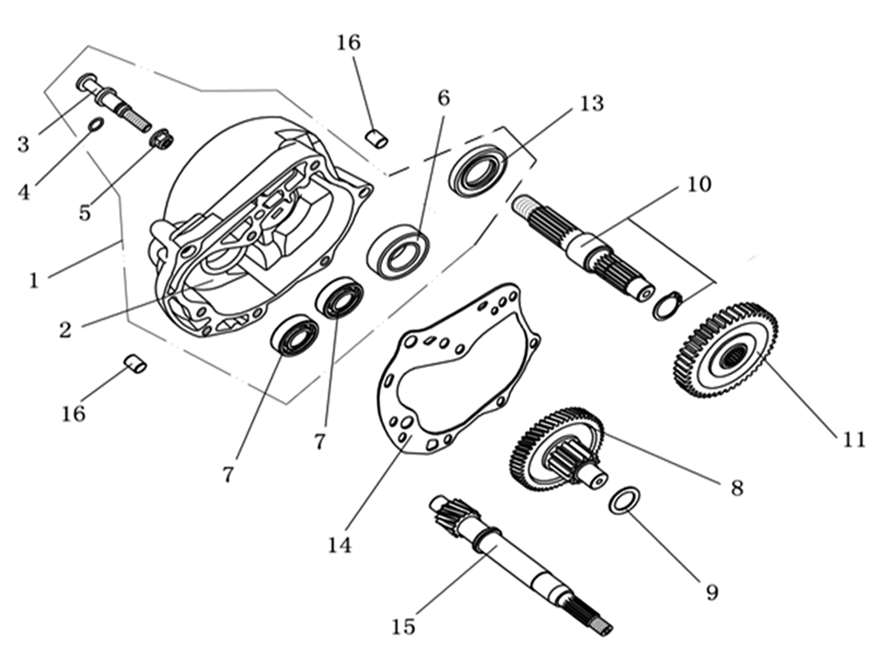 REAR TRANSMISSION 1P39QMB-E08