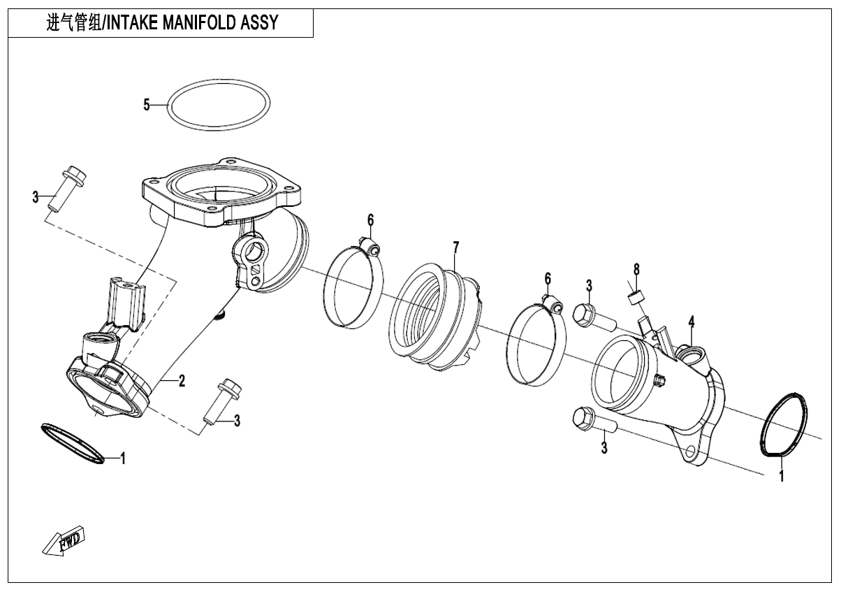 INTAKE MANIFOLD ASSY INTAKE MANIFOLD ASSY