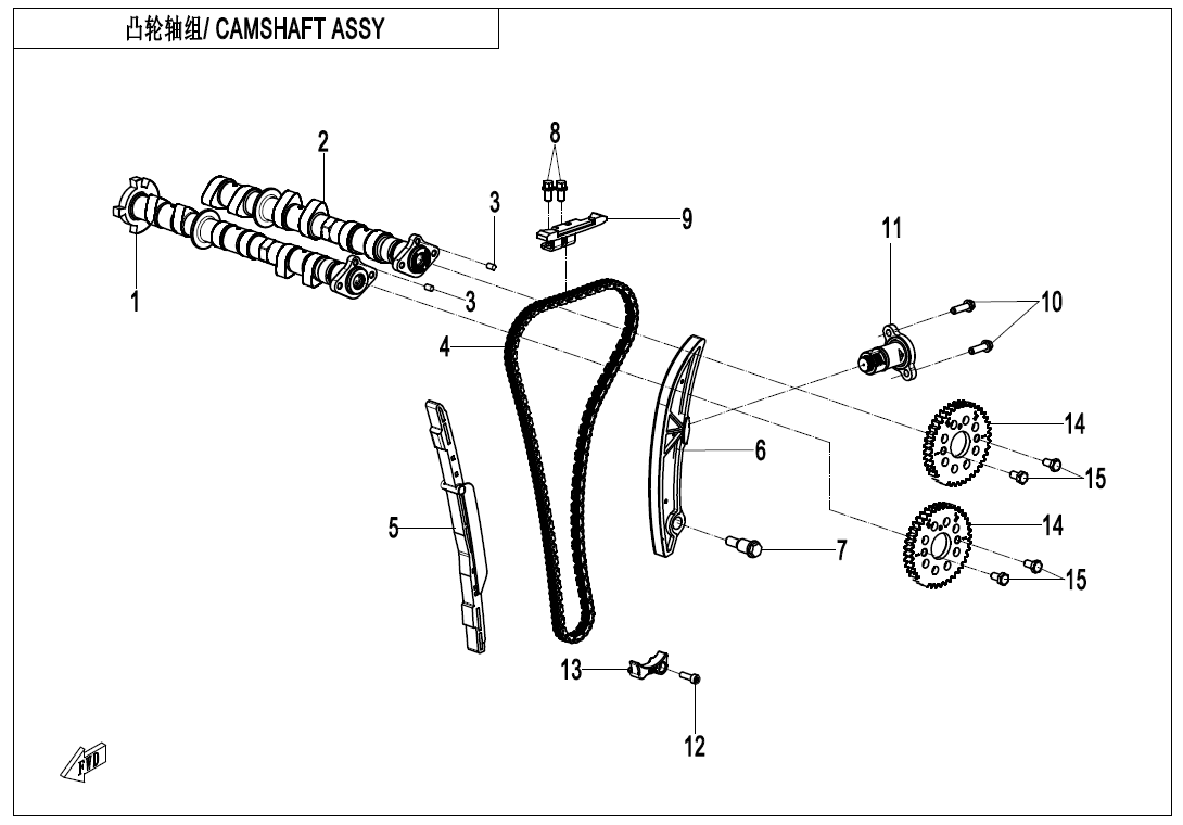 CAMSHAFT ASSY 380Y-2A-E02-4