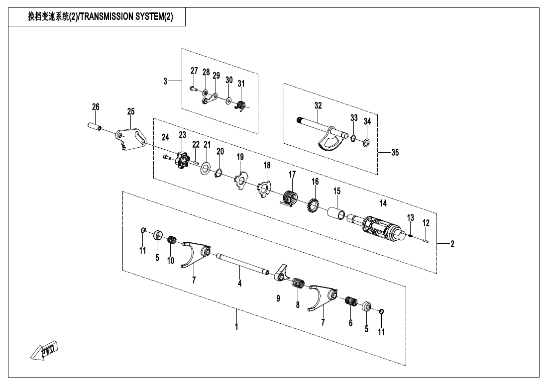 TRANSMISSION SYSTEM(2) 380Y-2A-E06-2