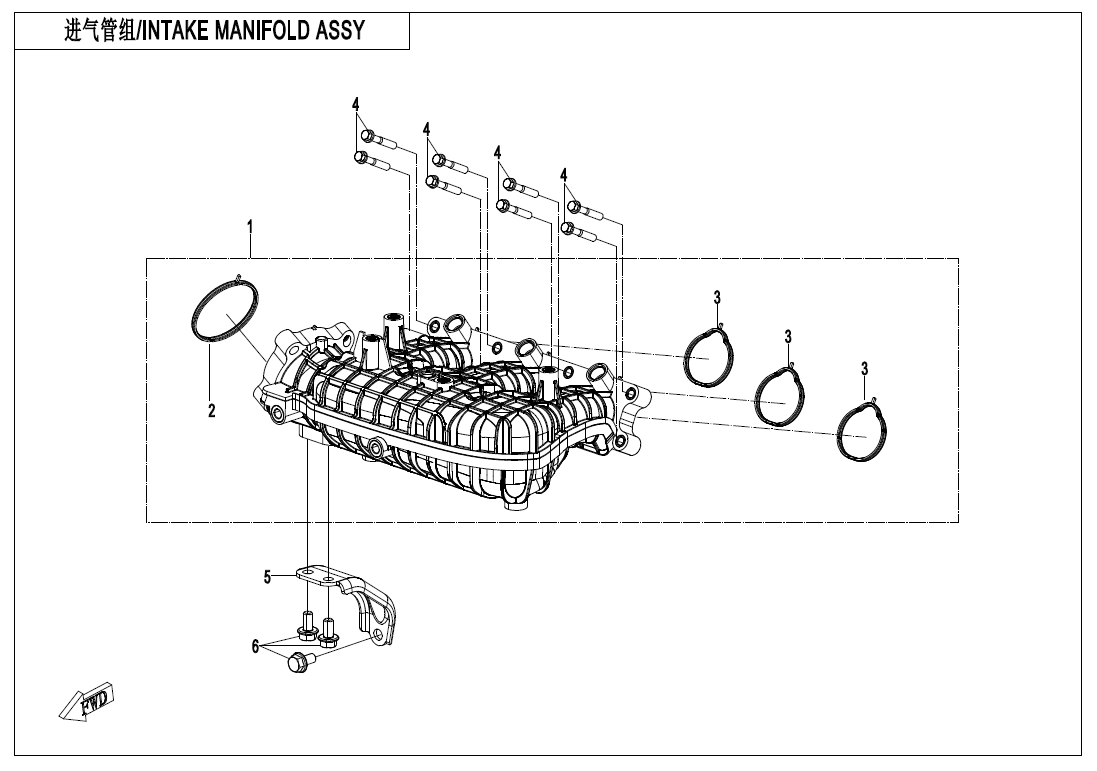 INTAKE MANIFOLD ASSY 380Y-2A-E20-B
