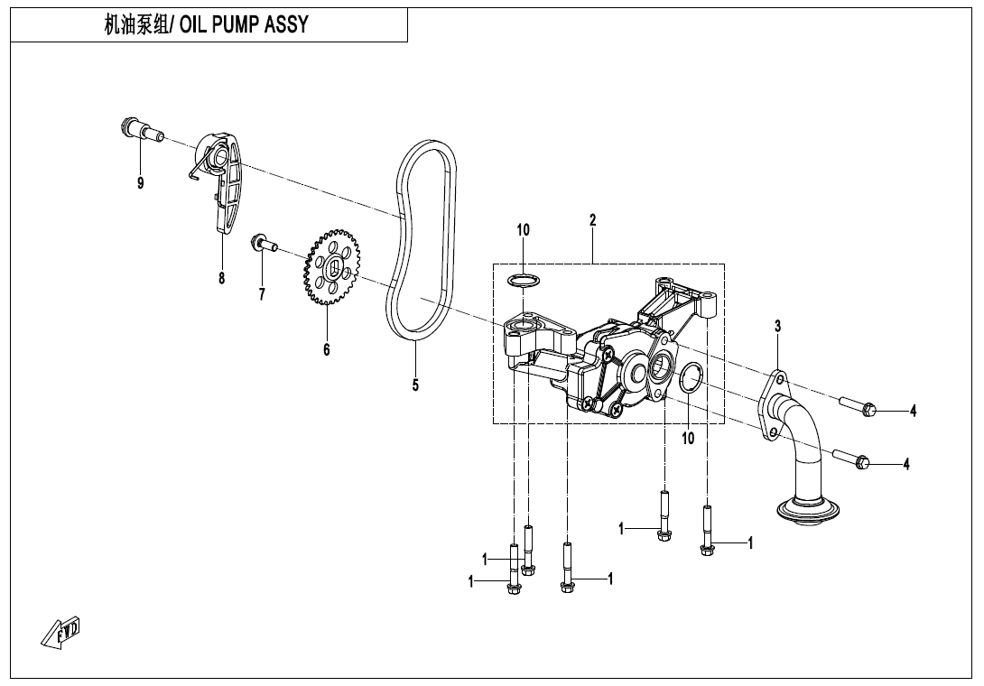 OIL PUMP ASSY 380Y-2C-E07-1