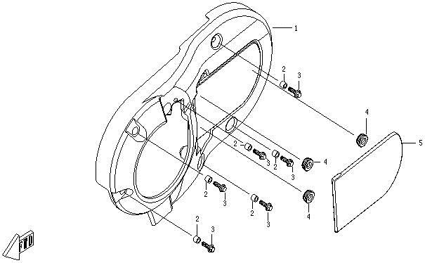 LEFT SIDE COVER ASSY LEFT SIDE COVER ASSY